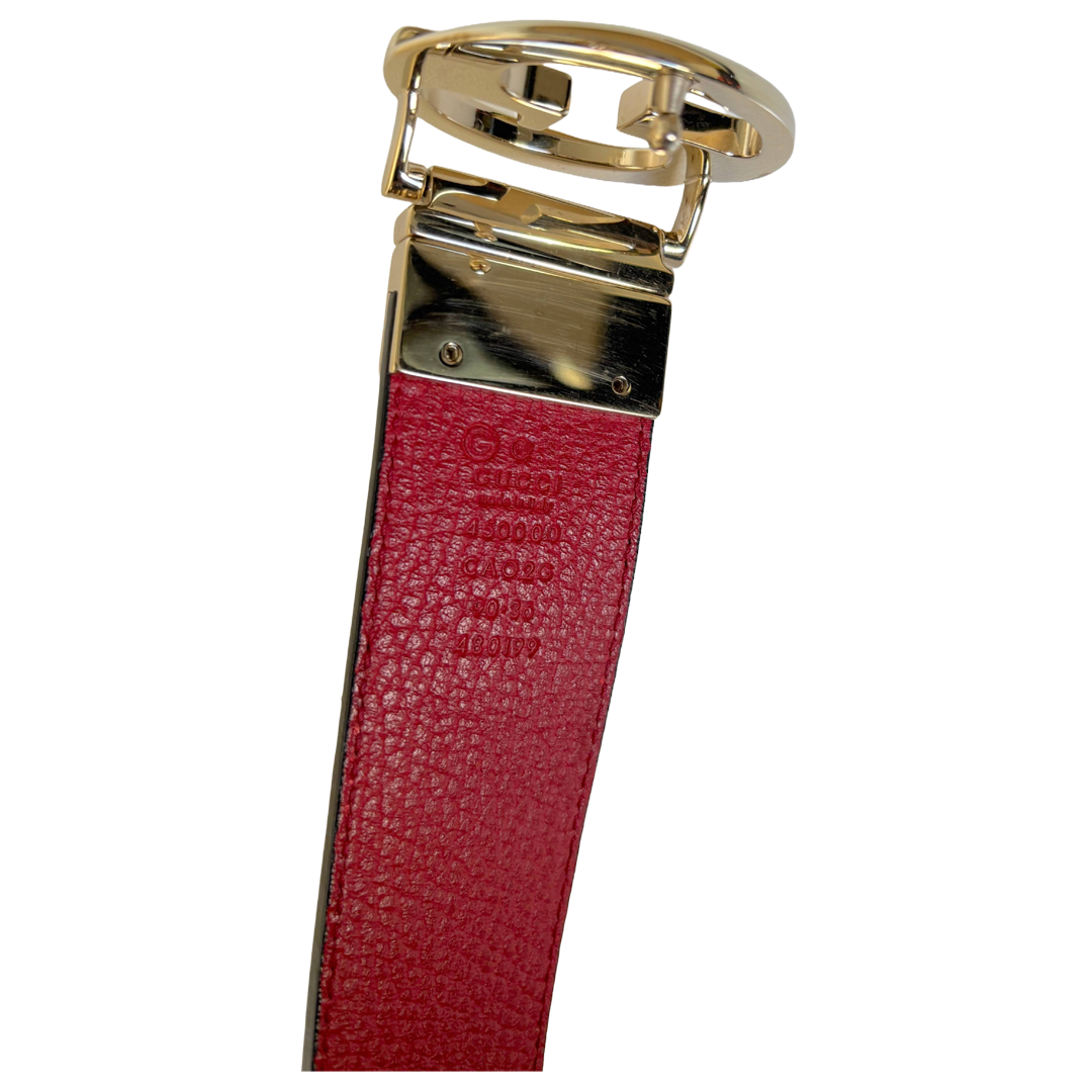 Gucci "1973" leather belt