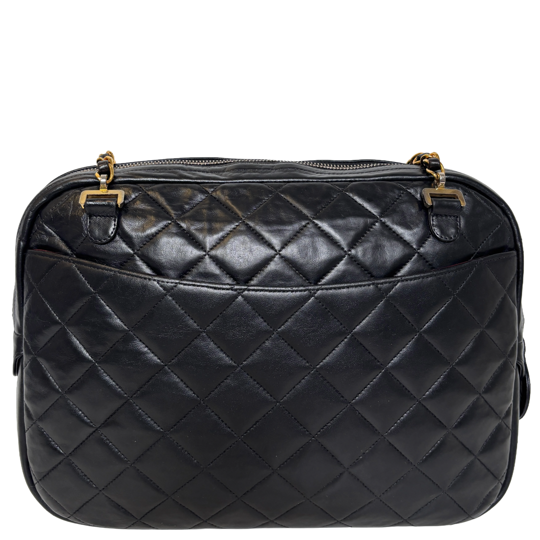 Chanel Vintage quilted camera bag