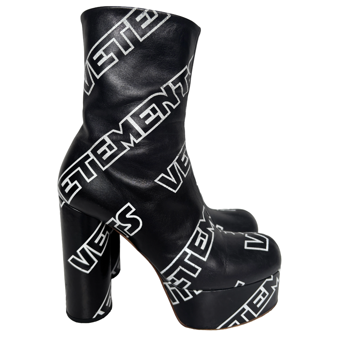 Vetements platform ankle boots