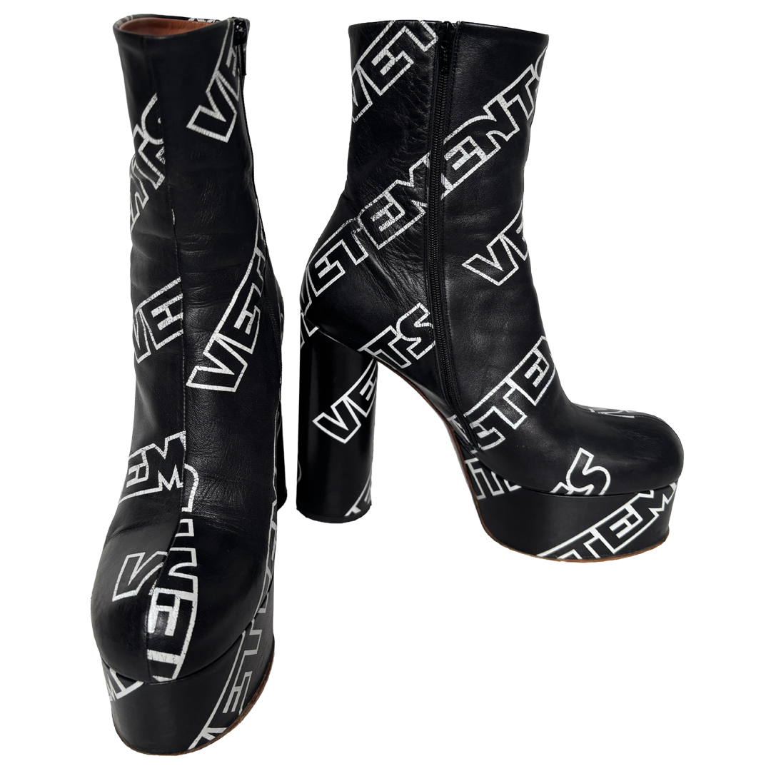Vetements platform ankle boots