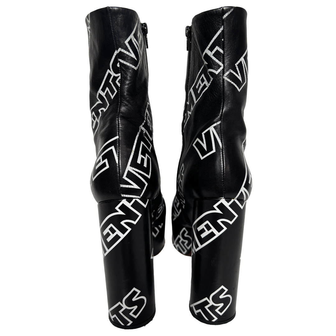 Vetements platform ankle boots