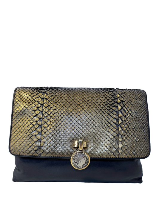 Bvlgari python shoulder bag