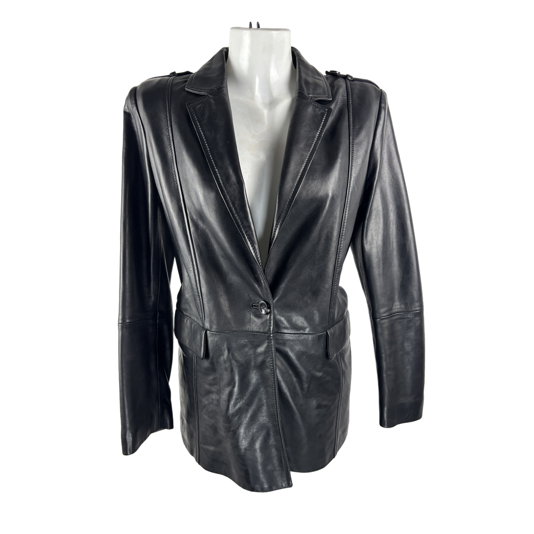 Trussardi leather blazer