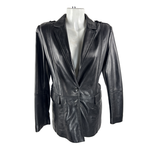 Trussardi leather blazer